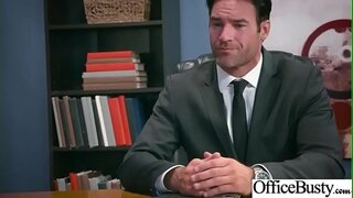 (Valentina Nappi) Naughty Slut Titw Mawr Ferch yn Cael Hoelio Yn y Swyddfa vid-30